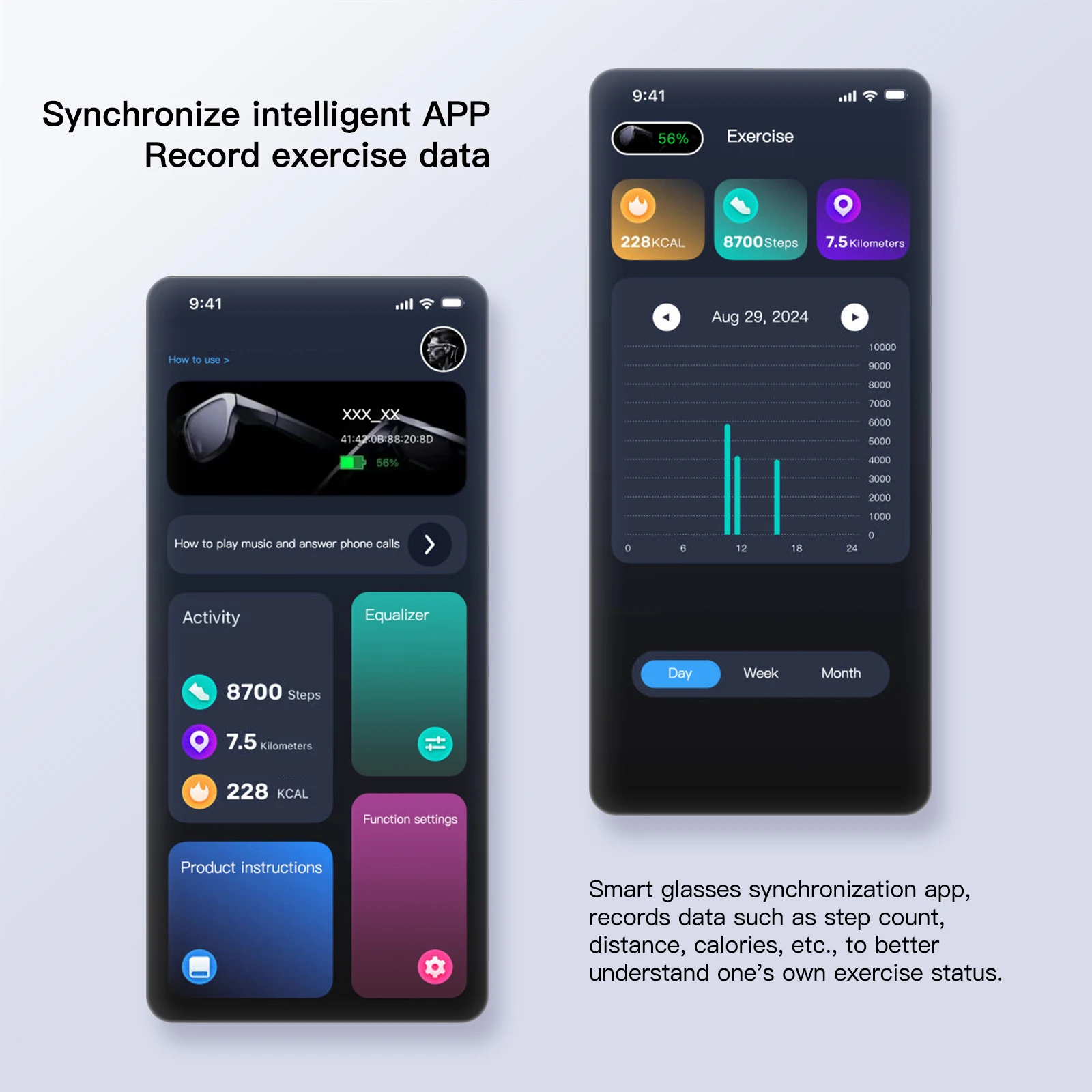 SIMSONLAB نظارات ذكية جديدة AI صوت بلوتوث مكالمة عدسات حماية سماعة الرأس تغيير اللون الرياضة في الهواء الطلق للرجال والنساء هدية