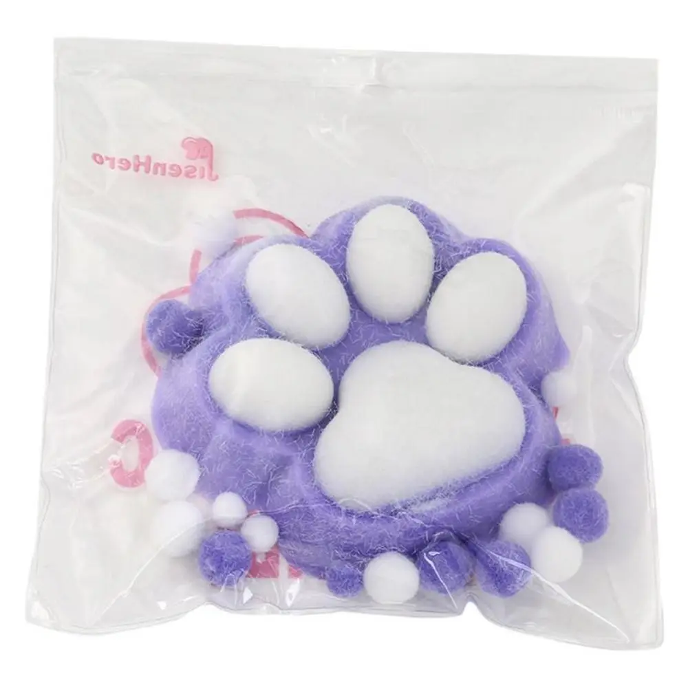 Super Large Cat Paw Squeeze Toy Slow Rebound Transparent Cartoon Fidget Toy Handmade Soft Cat Paw Pinch Toy Kids Tricky Doll