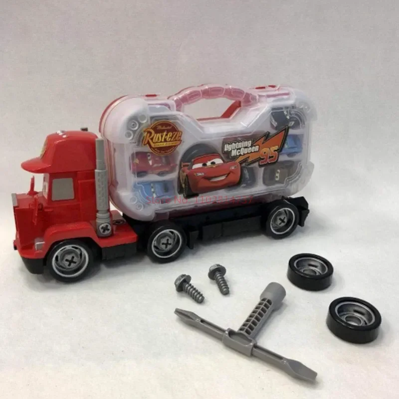 Disney Pixar Car Lightning Mcqueen Set Figures Jackson Storm Mack Uncle Truck Pull-back Cars Model Doll Children Toy For Gift