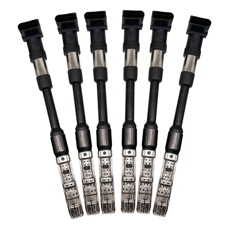 6 Pcs Car Ignition Coil Replacement Spare Parts UF514 For Volkswagen Eurovan 2.8L V6 2001-2003 022905100