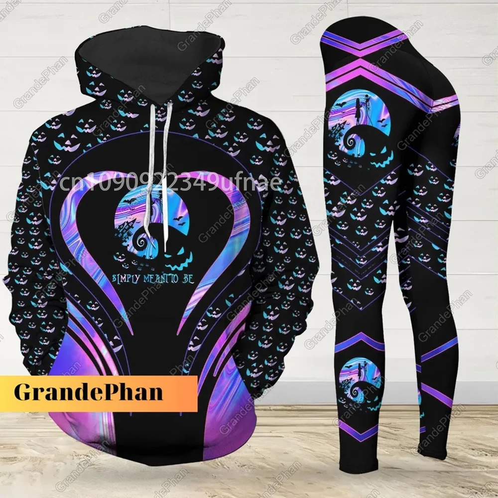 2025 3D Hoodie wanita Set Hoodie celana Yoga Sweatpants wanita Disney Yoga Hoodie legging Fashion Tracksuit