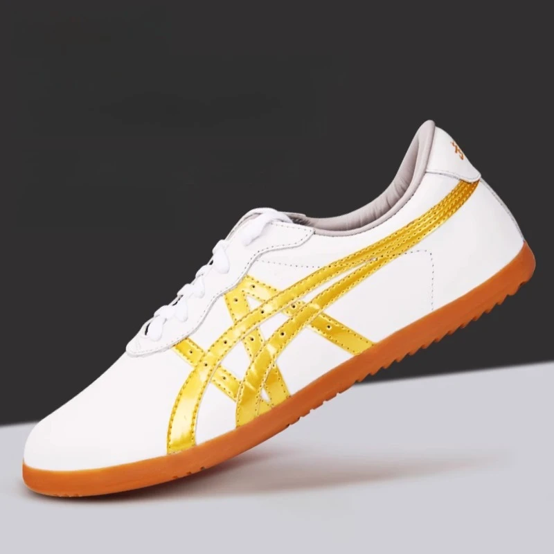 

Genuine Cowhide Leather Tai Chi Shoes for Kung Fu Wushu Martial Arts Soft Flexible Sole Light weight Men Women Footwear