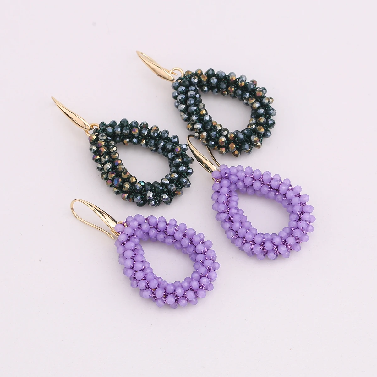 Shiny Beads Crystal Drop Earring Fashion Statement Jewelry Wedding Party Dangle Earring For Women Christmas Gift Fashion Jewelry