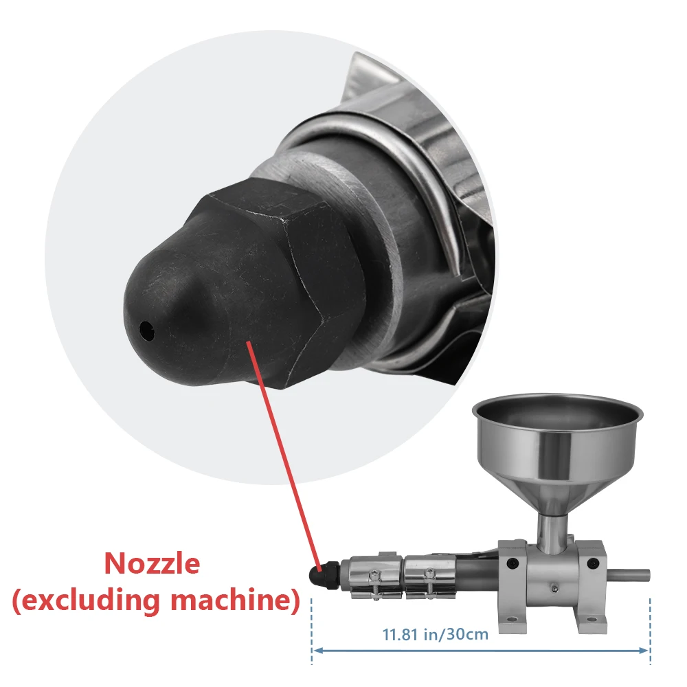 1.75 mm Squeeze Output Nozzle - For Small Plastic Extruders Single Screw Laboratory Extruder Machine for Plastic Processing