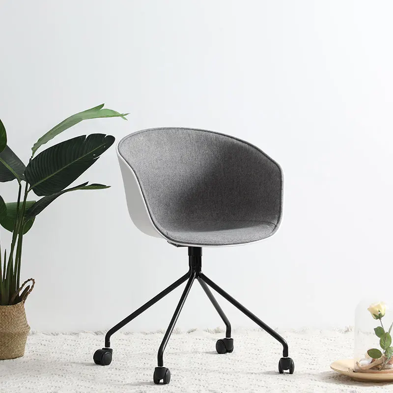 

Computer chair rotating home comfortable armrest soft bag backrest simple and fashionable Nordic office chair casual game chair