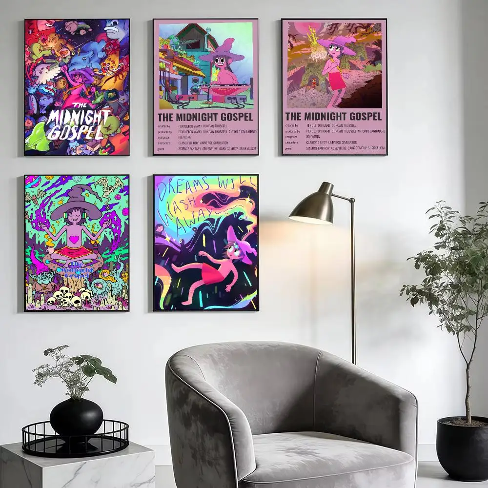Anime The M-Midnight Gospel Poster Modern Minimalist Wall Art Prints for Home Decor Interior Bedroom Living Room