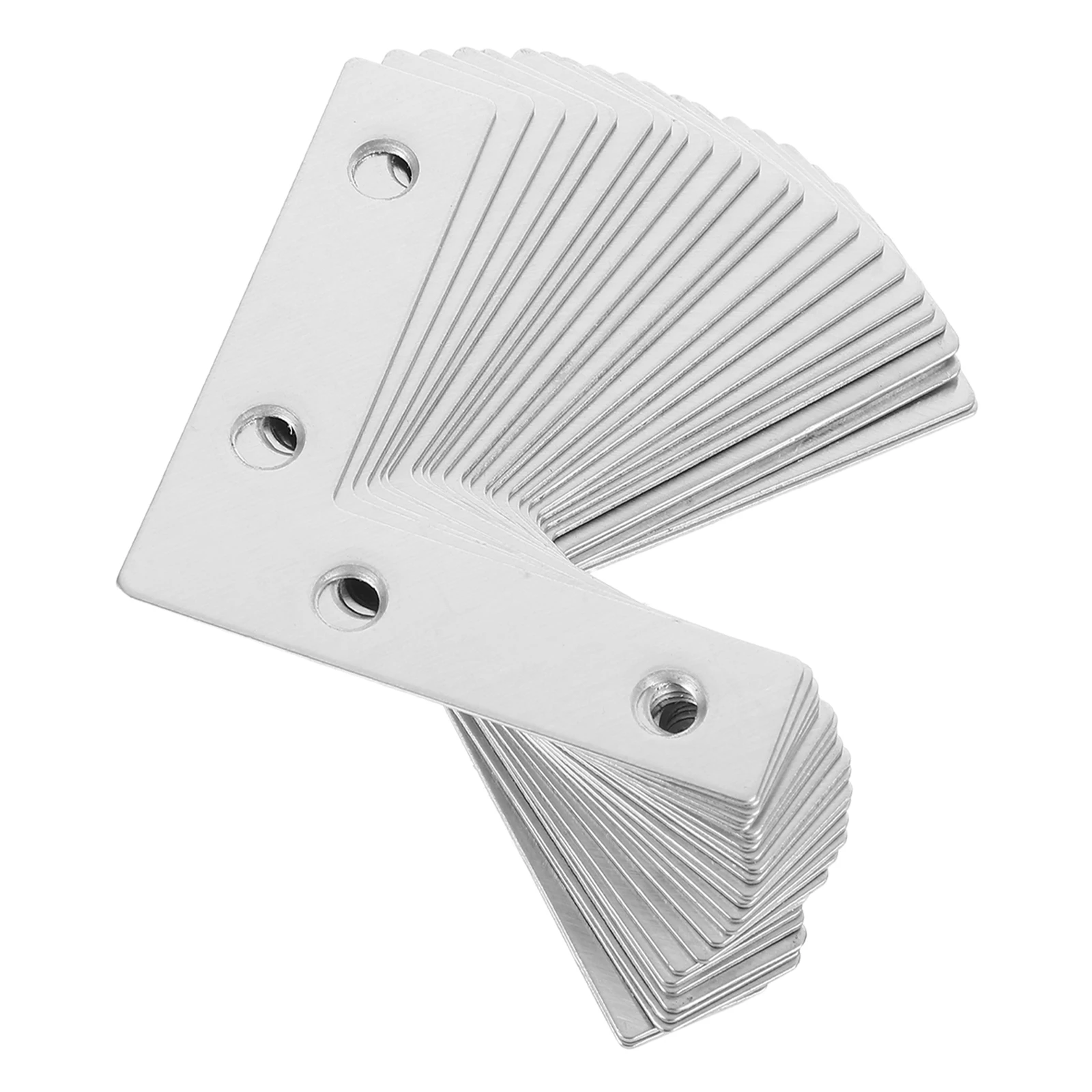 

Corner Code Connection Piece Heavy Duty Shelf Brackets Stainless Steel with Screws