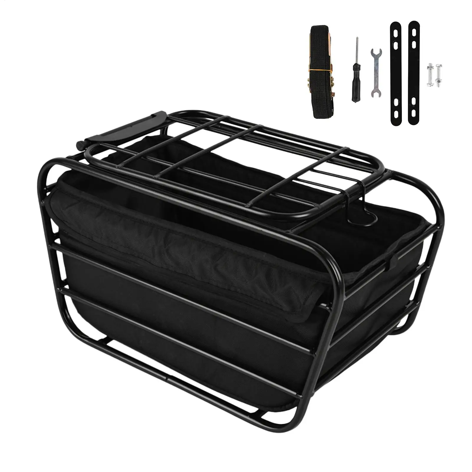 

Dog Bike Basket For Rear Rack Pet Carrier Cargo Basket Bicycle Cargo Rack Bicycle Rear Wire Storage Basket Dog Carrier Basket