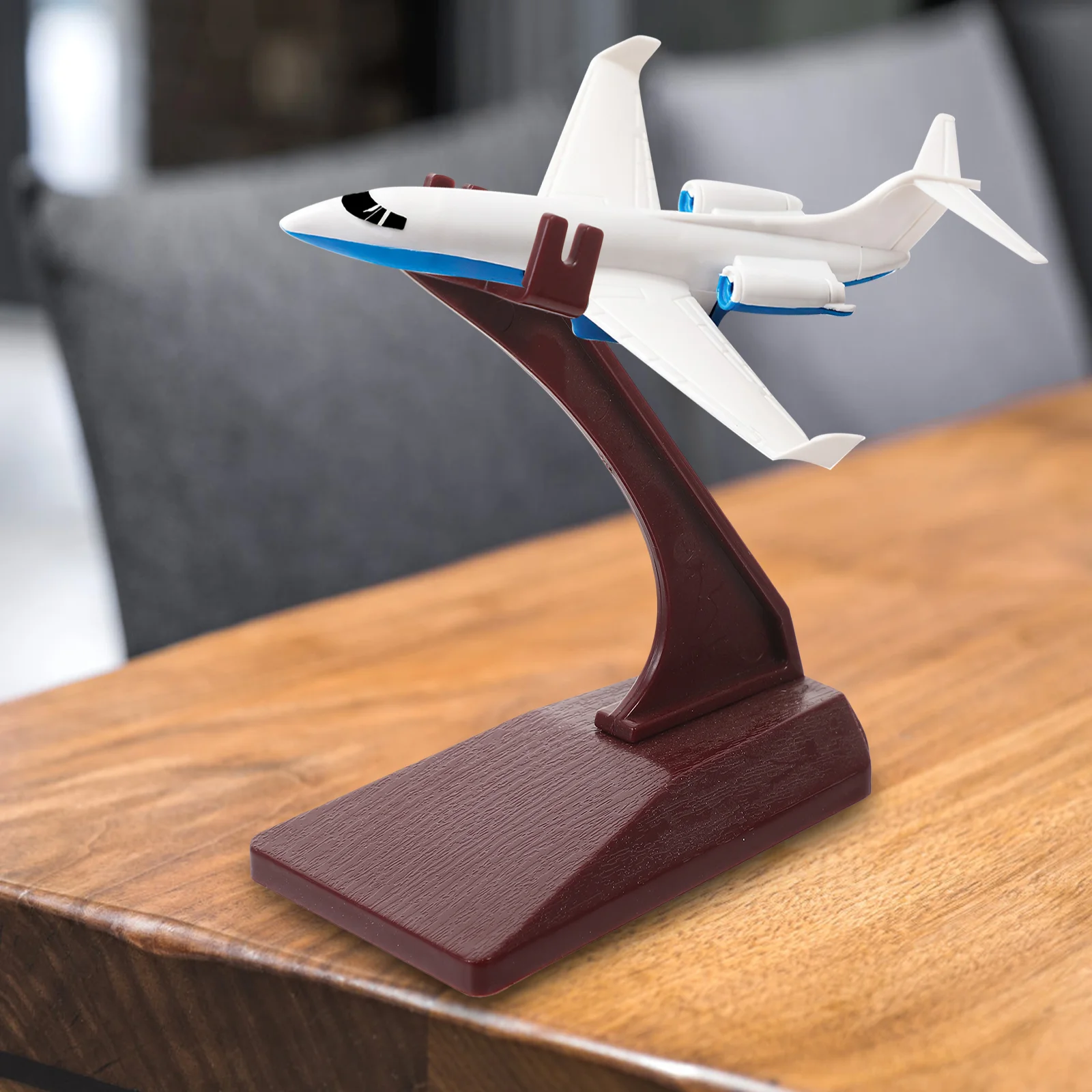 2 Pcs Decorative Frame Bracket Office Travel Airplane Display Stand Model Plastic Aircraft Models Stands