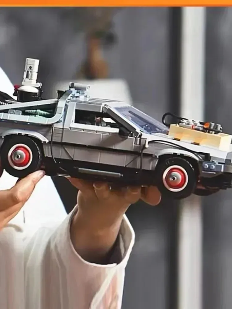 

В наличии 10300 «Назад в будущее», модель машины времени, комплект строительных блоков для автомобиля, автомобильные кирпичи, детские рождественские подарки для мальчиков