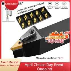 MVVNN2020K16 MVVNN1616K16 MVVNN2525M16 External Turning Tool Holder VNMG Carbide Inserts MVVNN Lathe Cutting Machine Tools Set