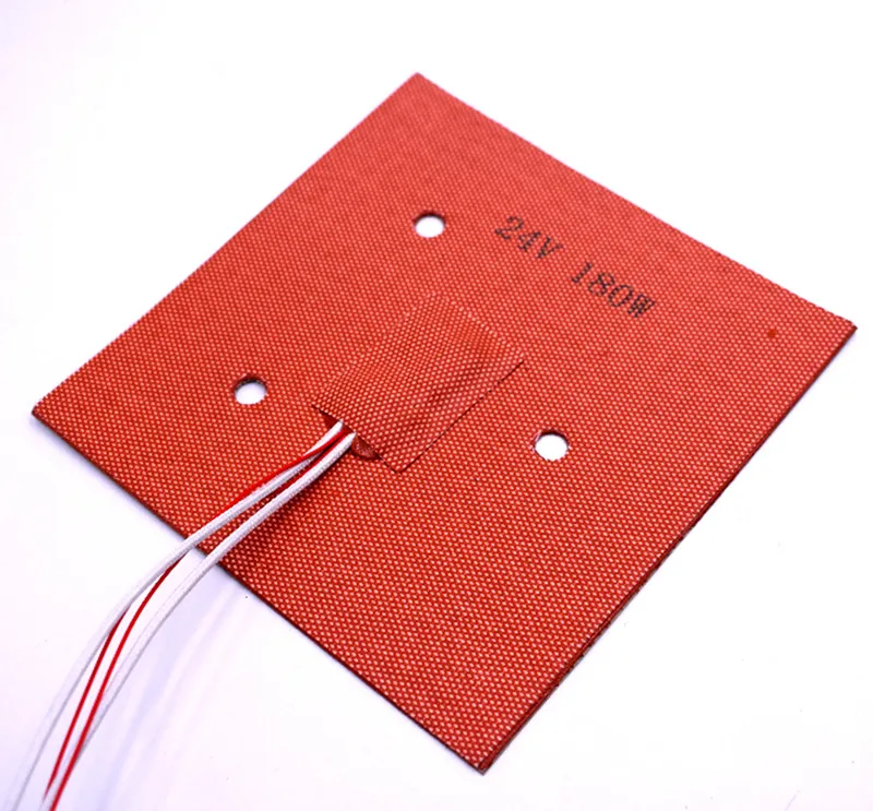 Funssor 24V 180W silicone Heater with 3M Backing  silicone heat pad 160x160mm for V-minion 3D printer upgrade