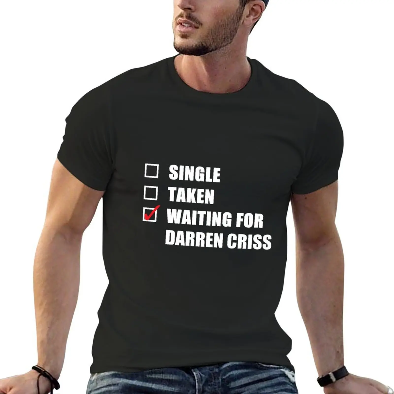 Waiting For Darren Criss T-Shirt new edition shirts graphic tees graphic t shirts men