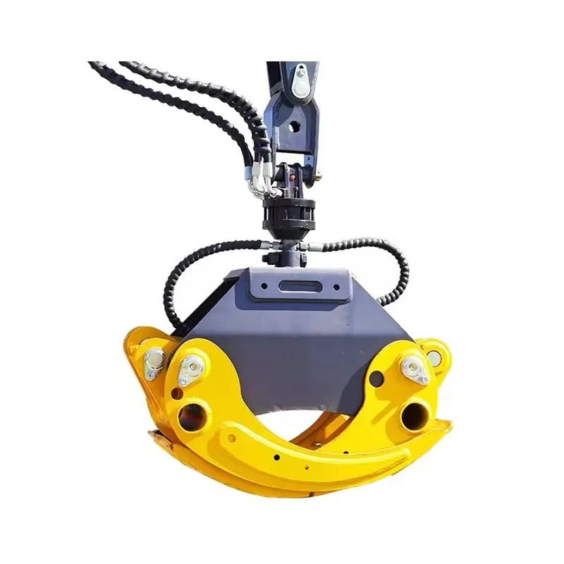 Customized Excavator Attachment Hydraulic Rotate Log Grapple For Sale