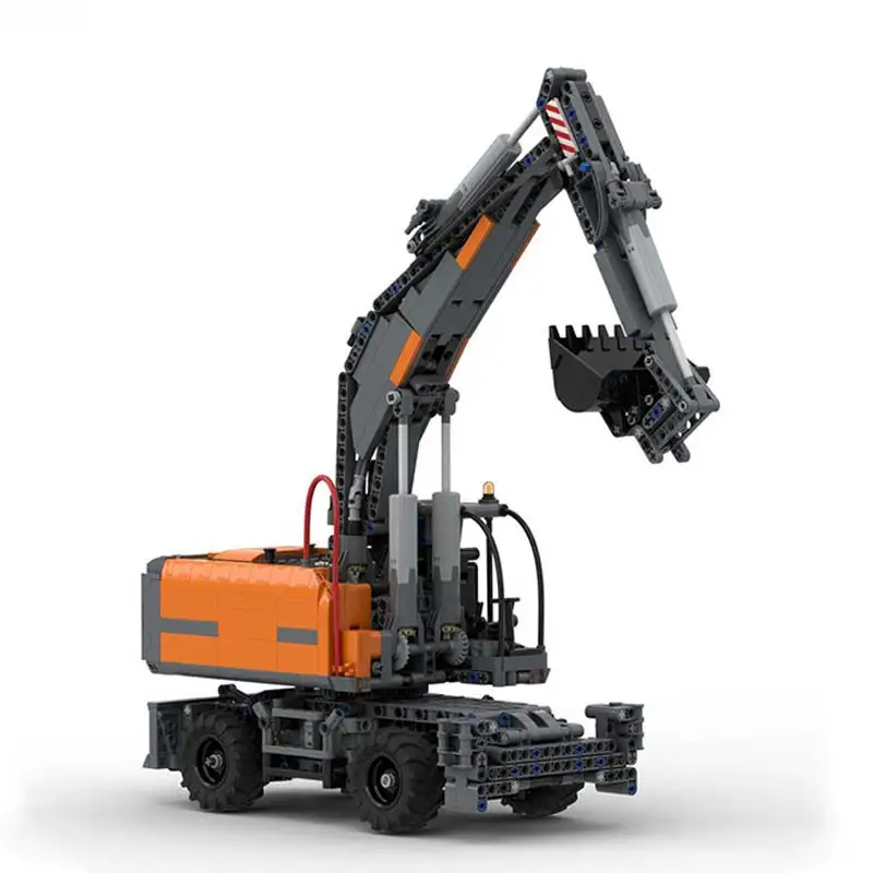 Modern Multi functional truck series MOC Atlas 220W RC Excavator Model Building Blocks Bricks Toys Children's  Christmas Gifts