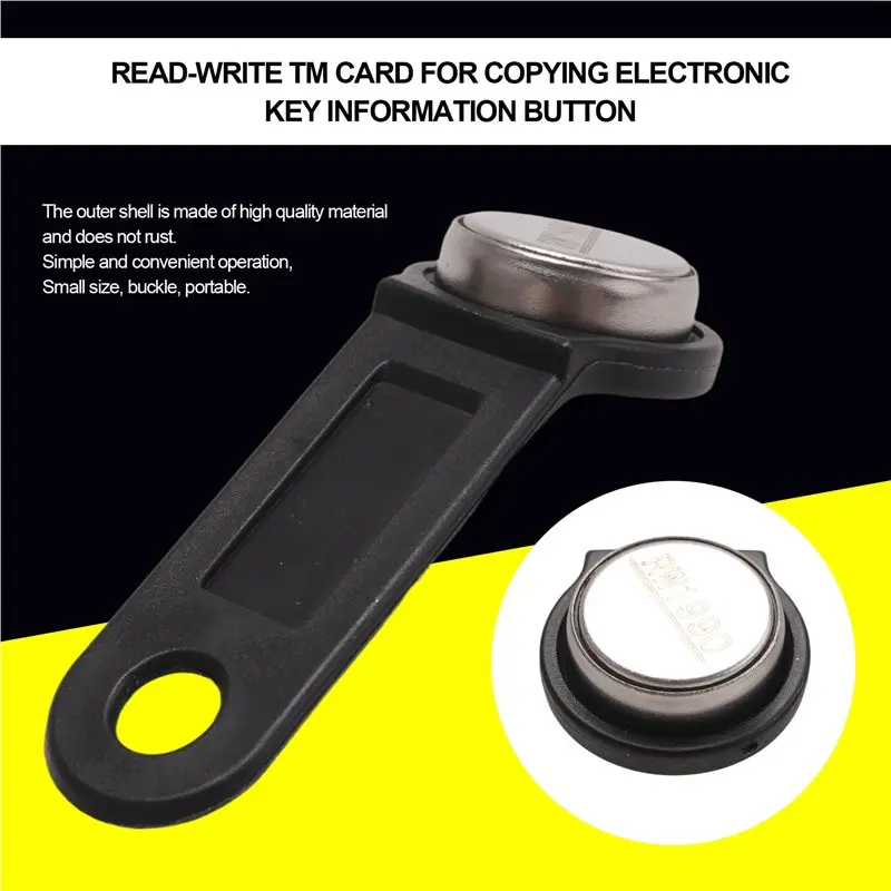 10Pcs Rw1990 Rewritable Rfid Tm Touch Memory Key Ibutton Information Button Electronic Smart Key Card