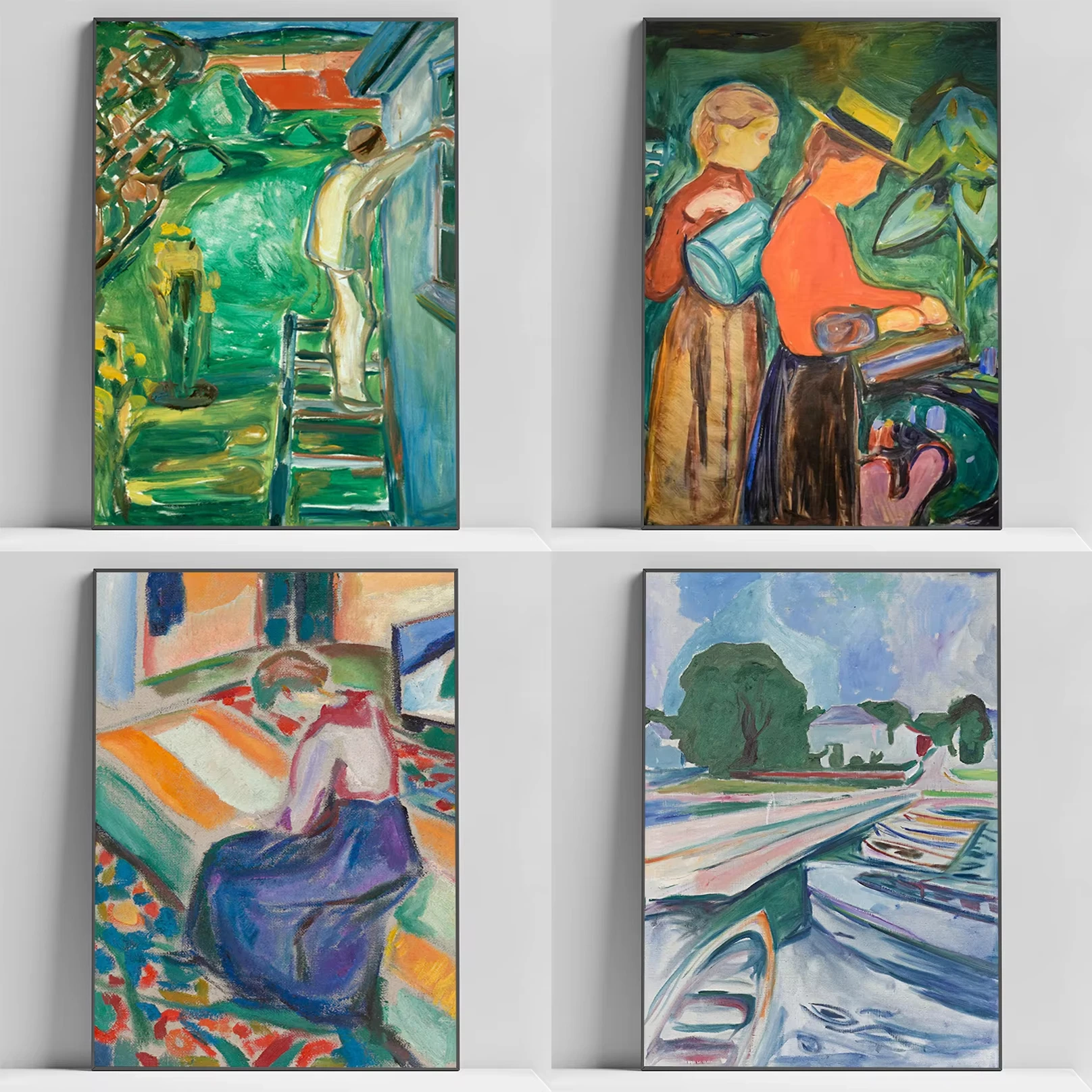 Edvard Munch Art Painting Poster Home Decorations Gaming Room Decoration Posters for Wall Decororation Canvas Paintings Home