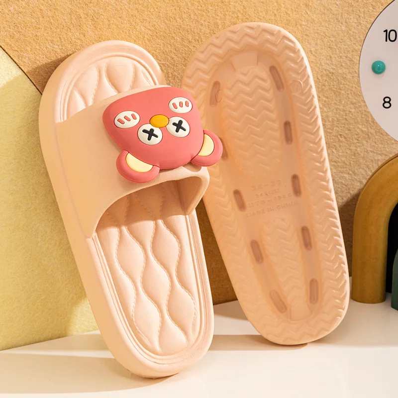 

Custom Summer Cartoon Couple Slippers Women Indoor Soft Sole Non-Slip Squishy EVA Sandals Men