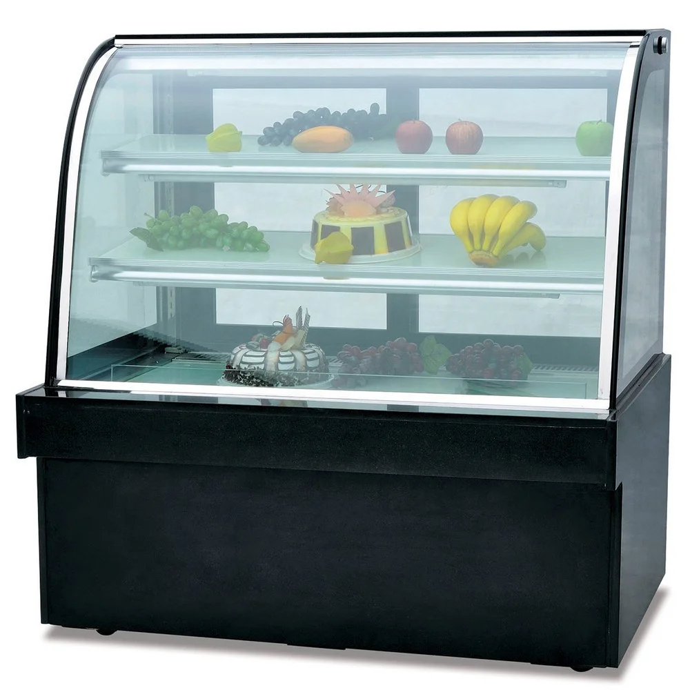 

Commercial Display Cake Refrigerator Showcase Snack Showcase Glass Cake Showcase For Sales