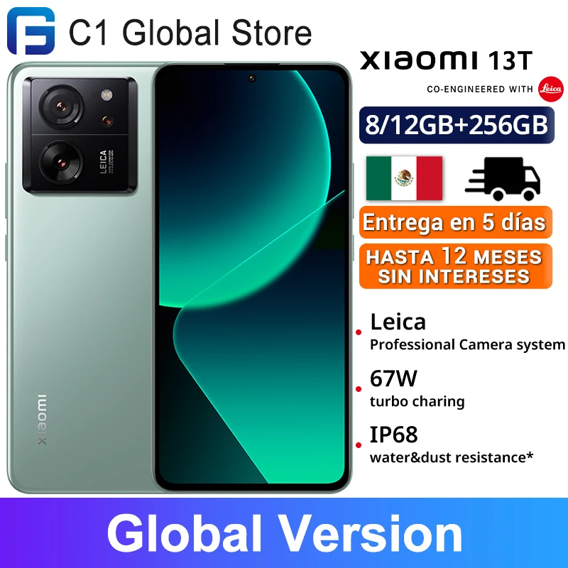 Global Version Xiaomi 13T 5G Smartphone 144Hz AMOLED Displa 67W charing 50MP Leica Camera IP68 Water MTK Dimensity 8200-Ultra