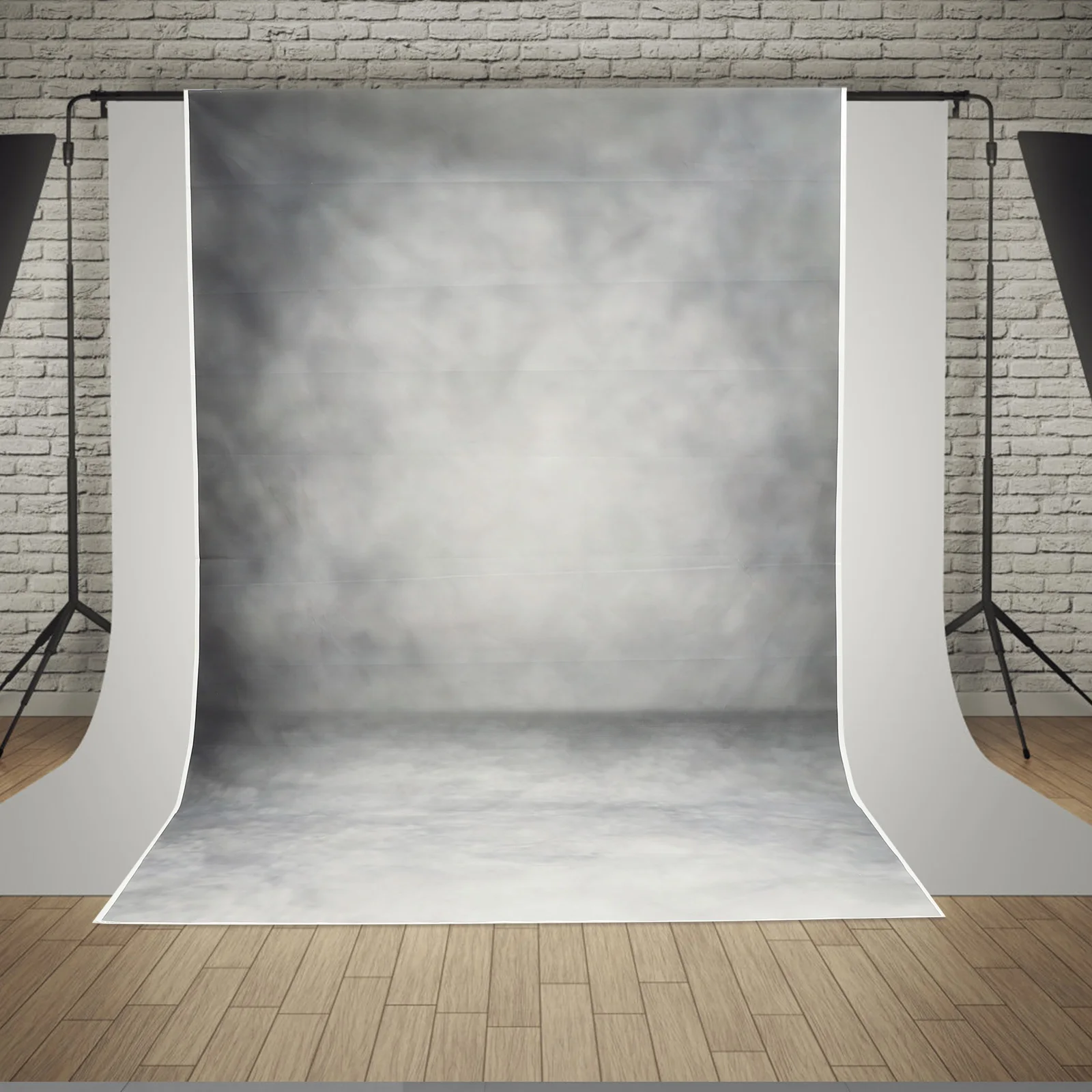 

5x7ft Gray Photography Background Cloth Retro Decor Durable Reusable Large Size Studio Backdrop Vintage Design Abstract Portrait