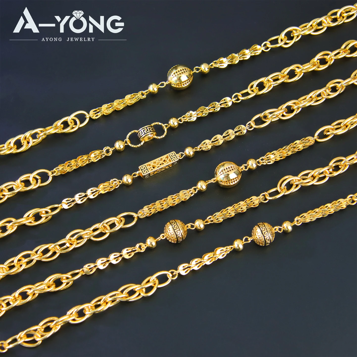 Luxury Arab Long Necklace 21k Copper Gold Plated 80cm 160cm Turkish Coin Chains Dubai Womens Mens Wedding Party Jewelry Gifts