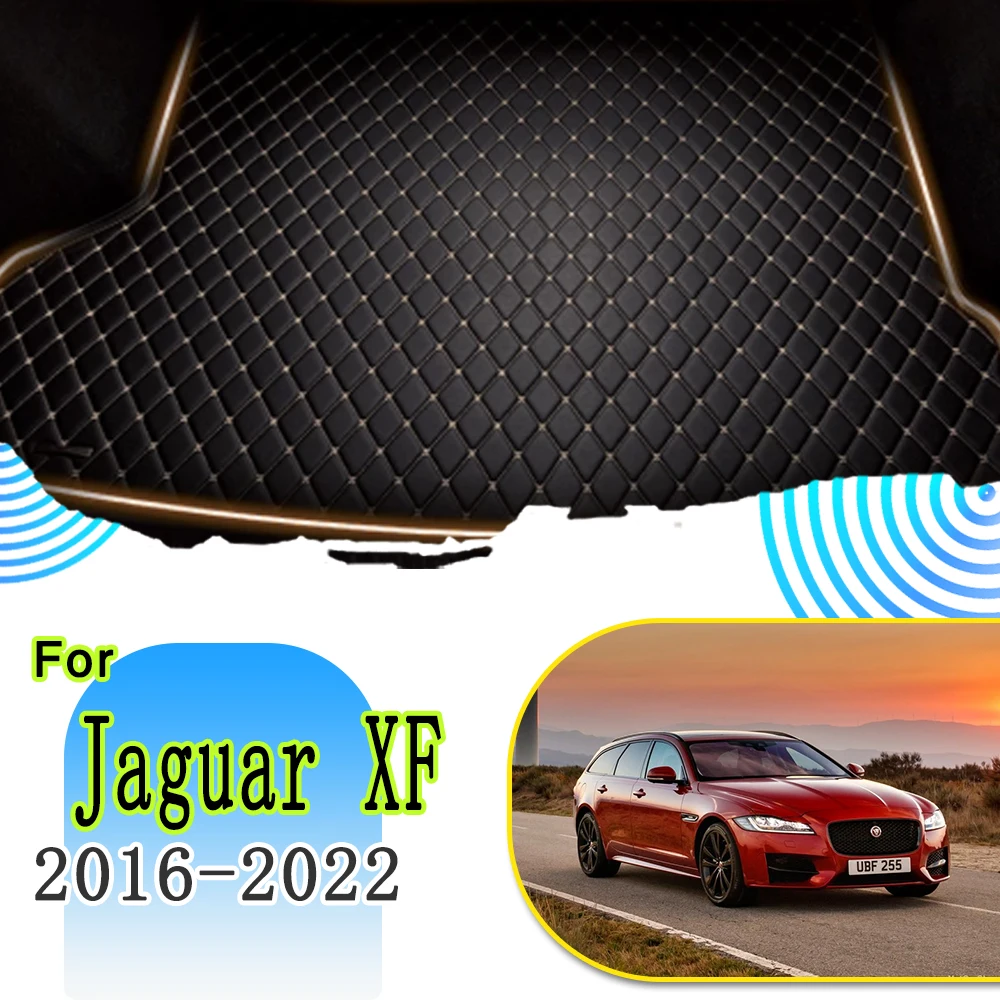 Car Rear Trunk Mats For Jaguar XF X260 Station Wagon 2016~2022 Coche Voiture Accessoire Car Mats Maletero Coche Car Accessories