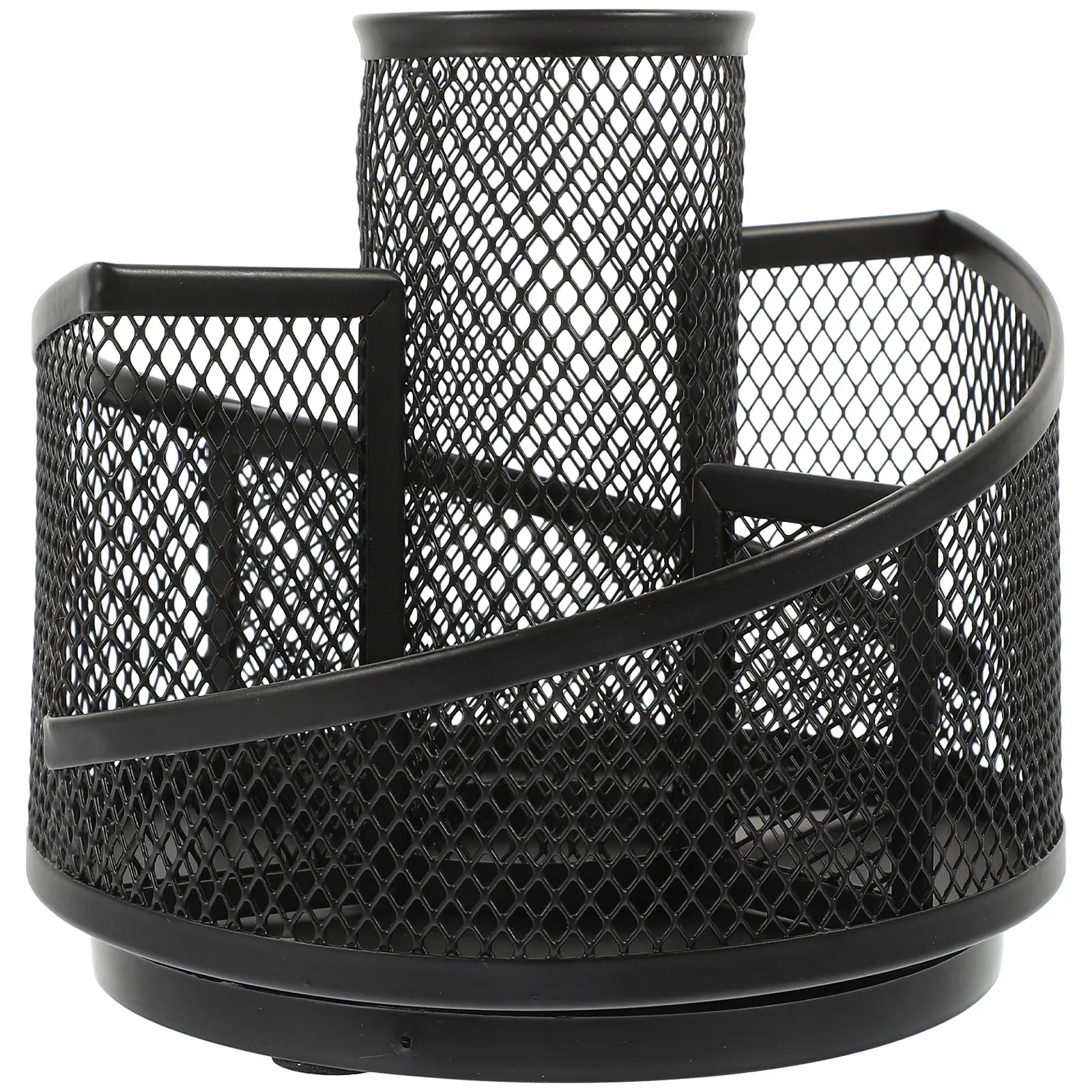 

Rotating Iron Pen Multi-Function Desk Organizer Office Supply Wear-Resistant Pencil Holder Brush Container