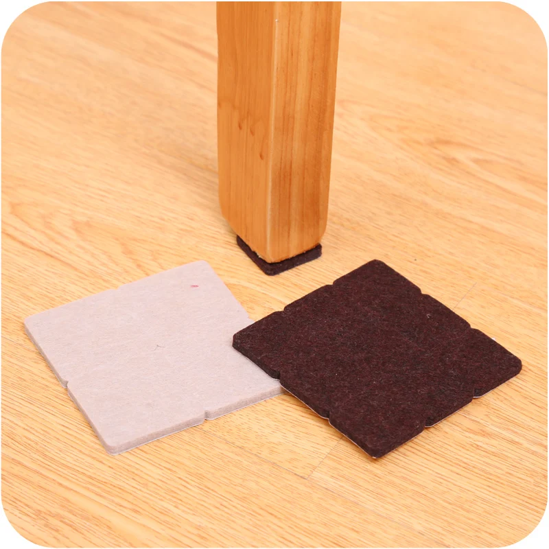 8-18pcs Felt Table and Chair Foot Mat Furniture Table Stool Protective Mat Chair Leg Anti-wear Non-slip Silent Foot Sticker