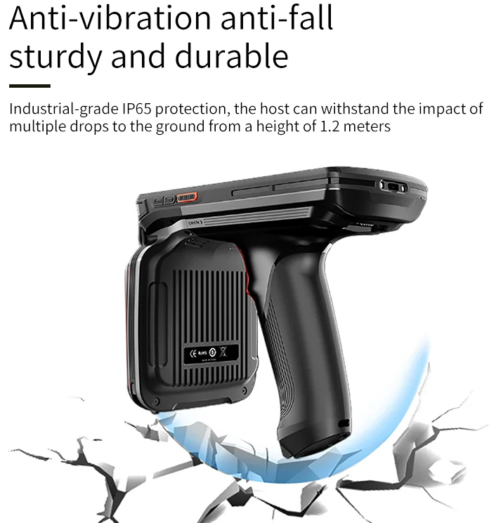 4G 5,7 pulgadas con pantalla lector inalámbrico Uhf Rfid escritor escáneres dispositivo activos lectores de identificación