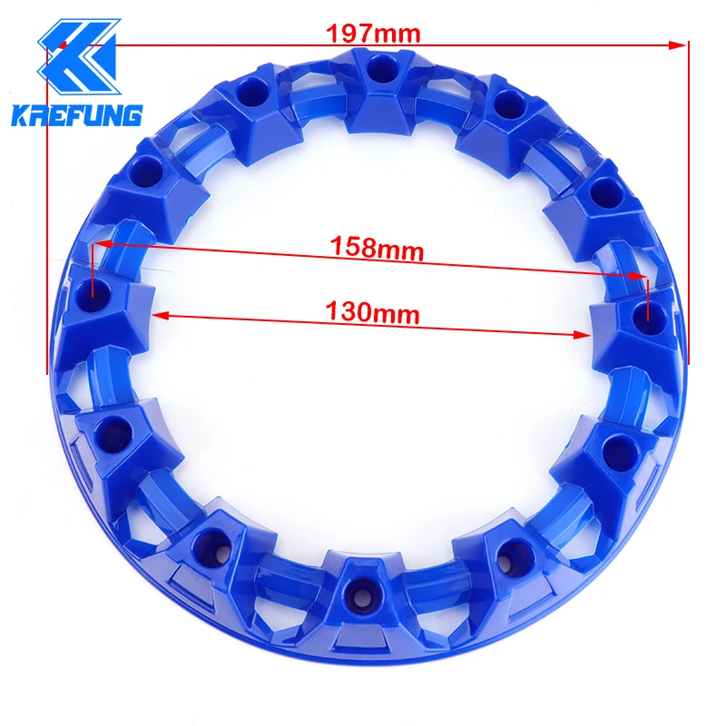 4pcs 7-inch ATV Wheel Trim Hub Protection Decor Rim Cap Universal Vehicle All Terrain wheel Plastic Cover fit to 7inch tires