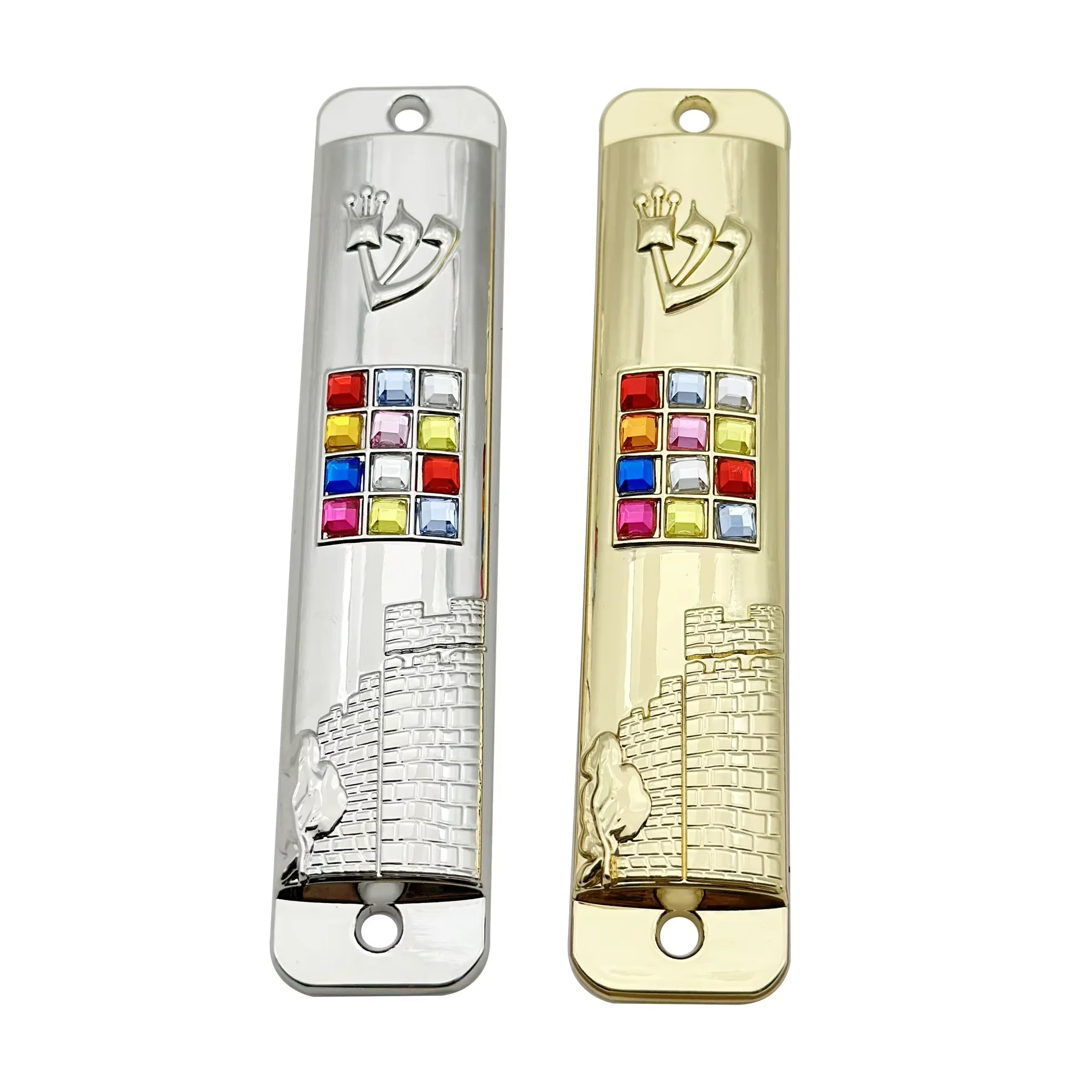 Door Mezuzah Jewish Home Decoration Hanukkah Decor Religious Jerusalem Mezuza Case