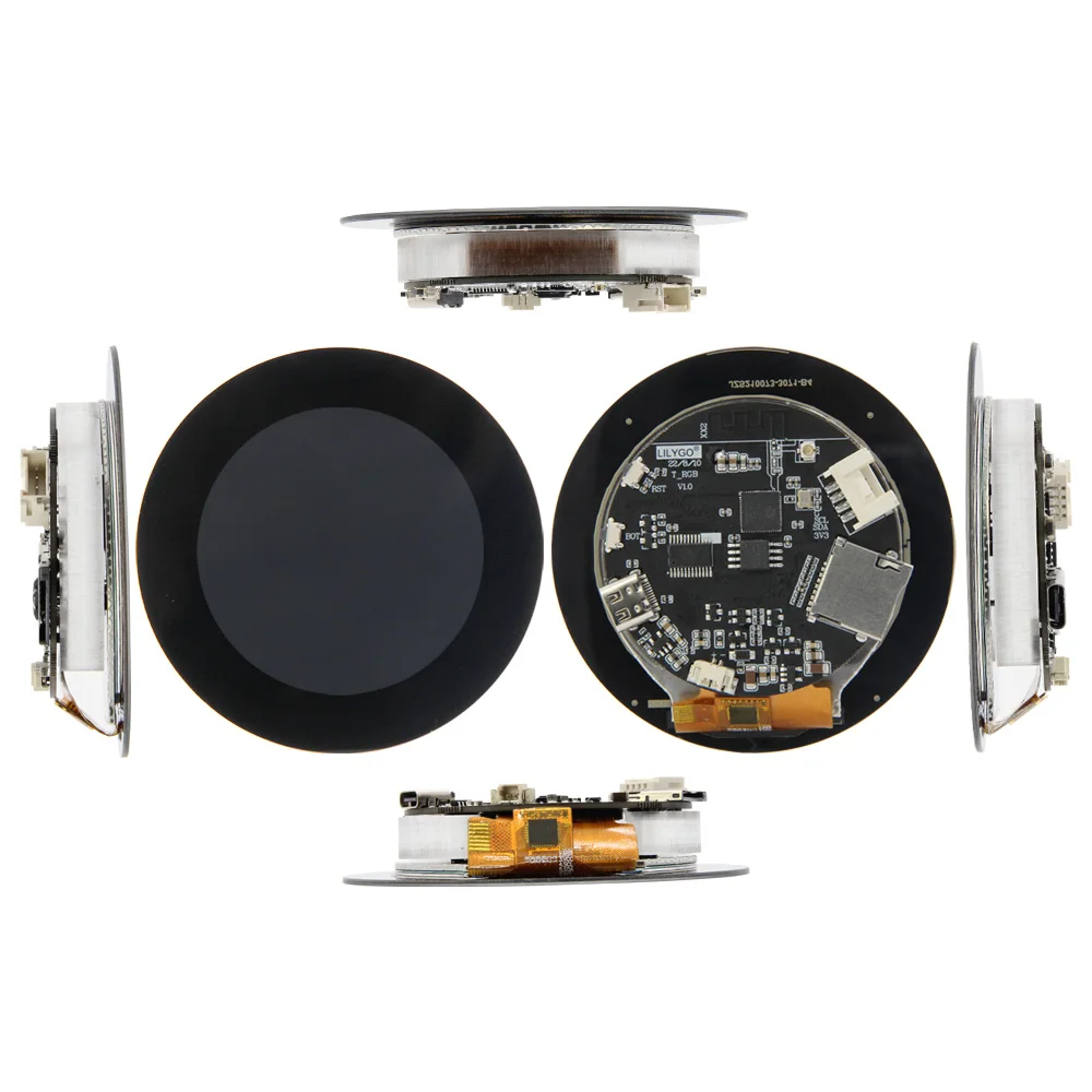 

Плата разработки TTGO T-RGB ESP32-S3 с 2,1-дюймовым TFT ЖК-сенсорным экраном, круглым дисплеем, WIFI, Bluetooth, поддержка TF-карты