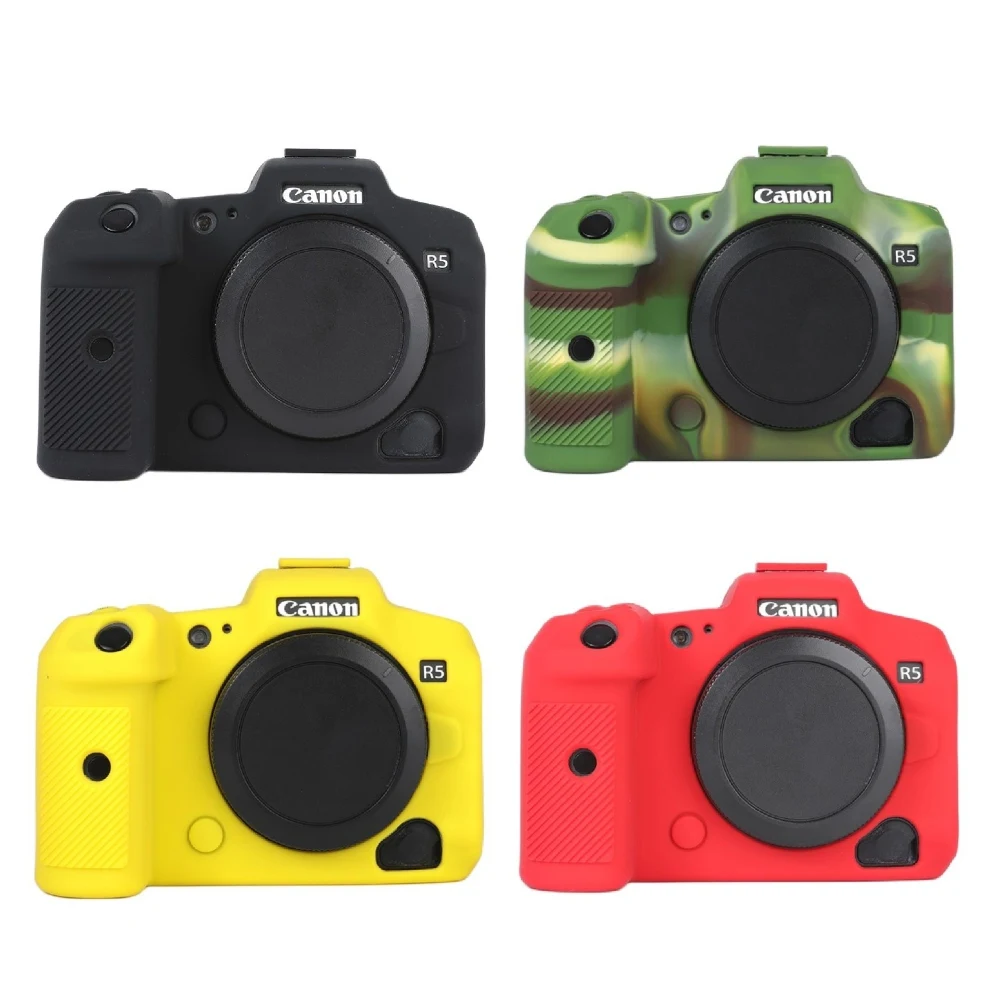 

R5 Silicone DSLR Camera Body Case Protective Skin Cover Bag for Canon EOS R5 Digital Cameras