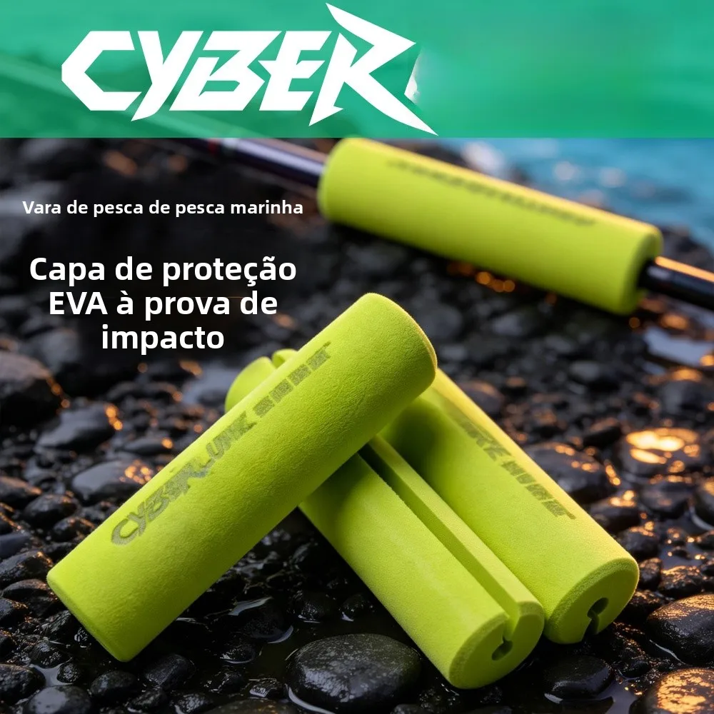 Capa Protetora Antiderrapante Cyberlure Eva para Cabo de Vara de Pesca, para Lançamento Longo e Rápido, Exclusiva para Varas ...