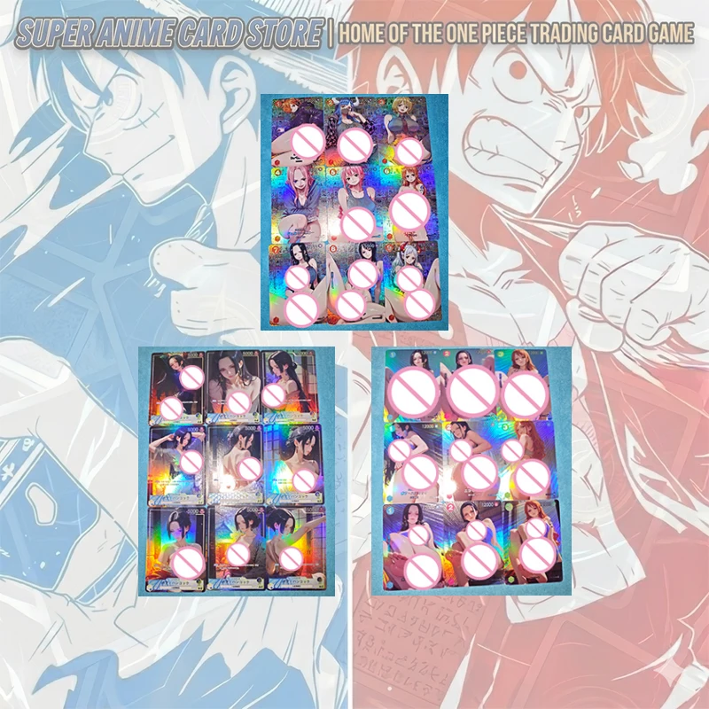 Japanese Anime Goddess Story DIY Handmade Cards Shirahoshi Boa Hancock Yamato Nami Nico Robin Carrot Perona Collectible Cards