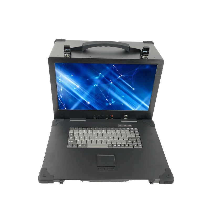 

4-слотовое откидное 17,3-дюймовое портативное интегрированное шасси, режисер прямой трансляции видео, сервисное шасси промышленного управления