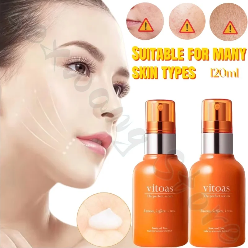 

vitoas multi-effect water locking, moisturizing, refreshing, non-sticky, diluting melanin, deep hydrating, relieving dry skin