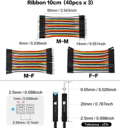 120PIN Cable Dupont Line 10cm Male to Male Female to Female Male to FeMale Jumper Dupont Wire Cable For PCB DIY KIT