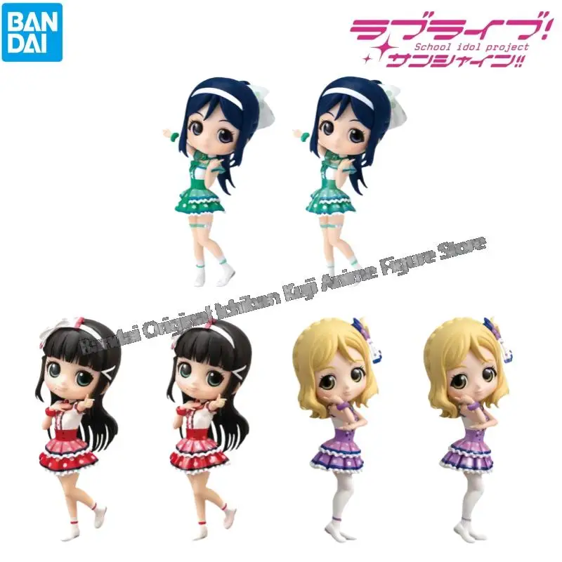

In Stock Bandai Original Box Garage Kit Lovelive Qposket Kanan Matsuura Kurosawa Dia Ohara Mari Anime Characters Collectible