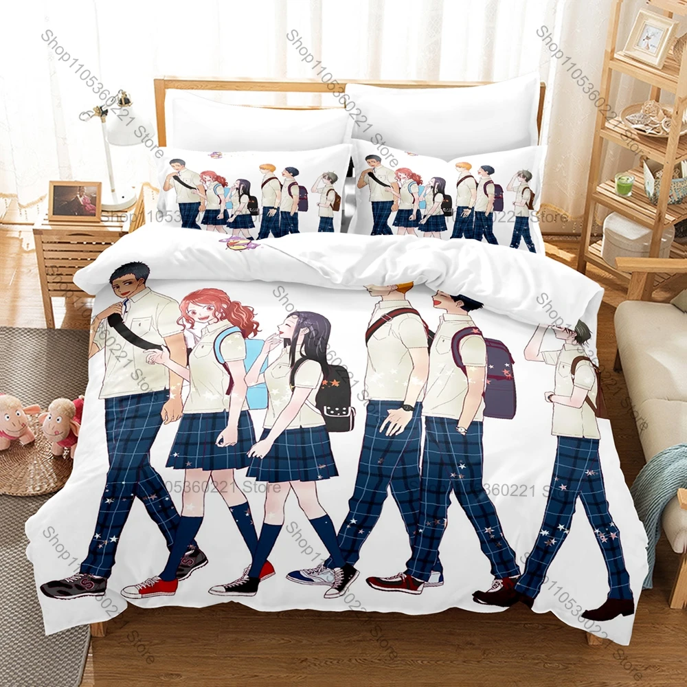 Personality Japanese Anime Romantic Killer Duvet Cover Set New Comfortable Bedclothes for Teens Adults Fans Gift All Sizes