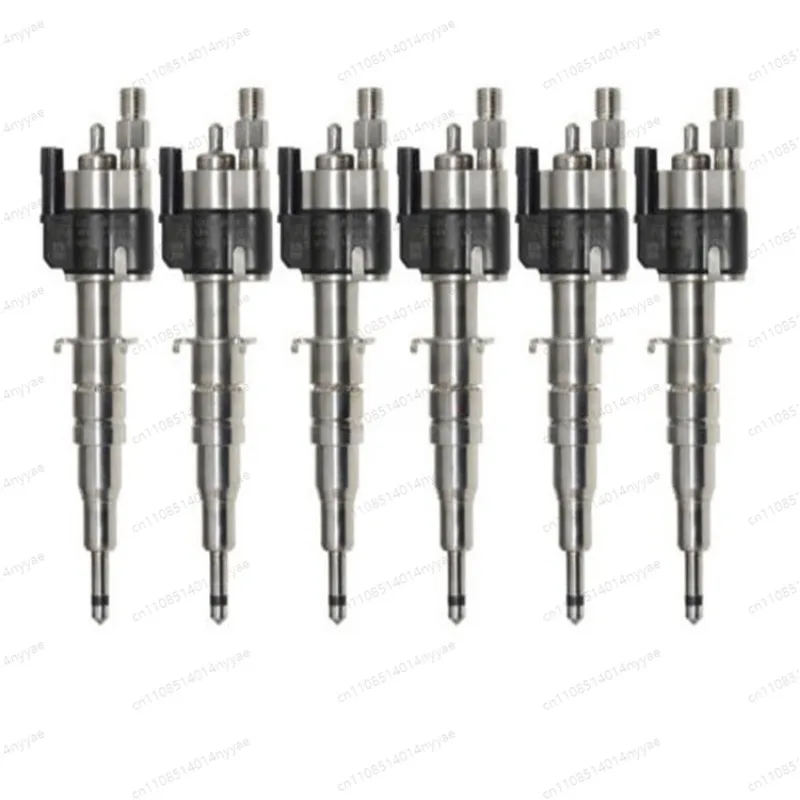 Set of 6 Fuel Injectors 13537585261-12 for N55 Engine, 2010-2013 535i/535Li/X6 35i, Direct Fit