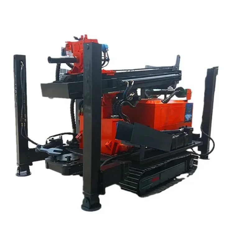 

Multi-purpose Mobile Deep Pneumatic Well Borehole Drilling Rigs Machine Crawler Diesel Water Well Drilling Rig Equipment