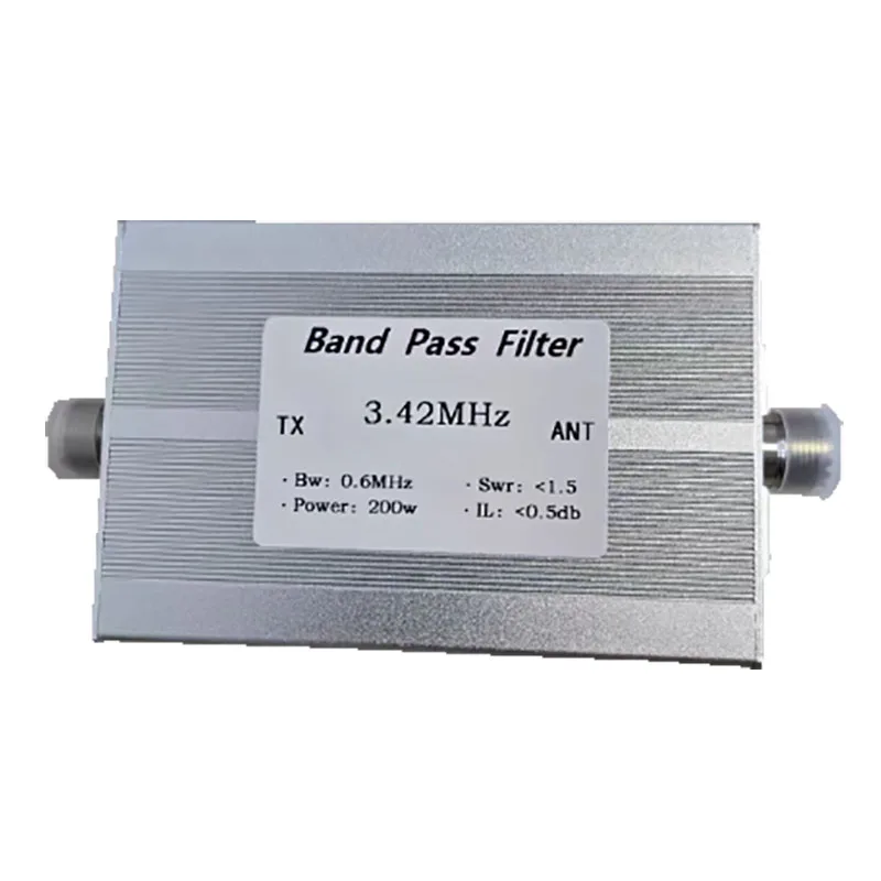 

BPF-3.42M-200WM Полосовой фильтр 80 м Полоса Коротковолновый противопомеховый коммуникационный фильтр 200 Вт