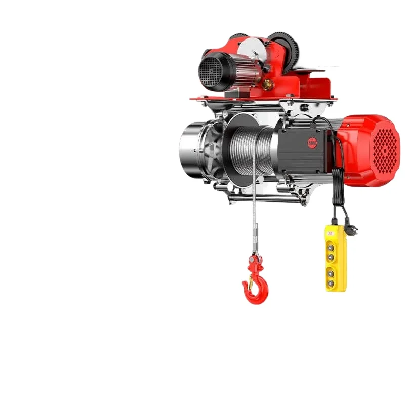 One-piece aluminum shell hoist, 220V winch with sports car electric hoist