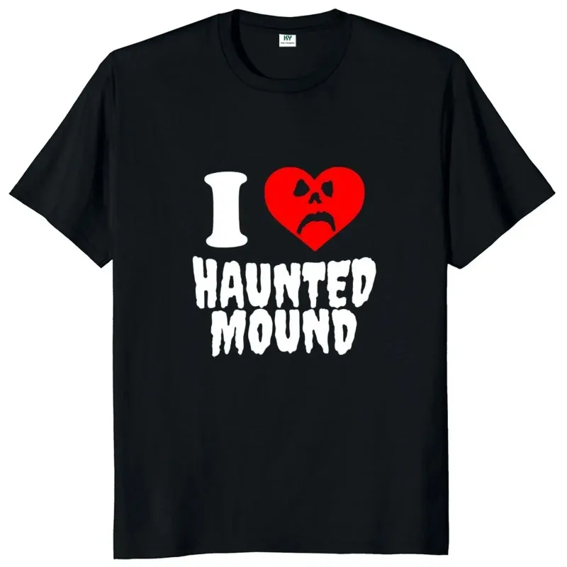 Summer Men\'s 3D Printing Sematary I Love Haunted Mount T-shirt Fashion Trend Heart shaped Unisex O-neck Short Sleeve T-shirt