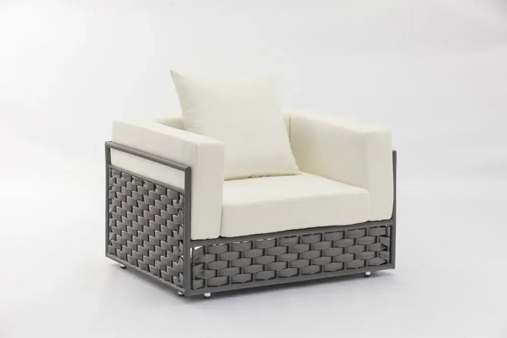 

high-quality Luxury 2024 New Cheep Wicker Dining Modern Patio Outdoor Furniture Latest Design Garden Aluminum Frame Living Room