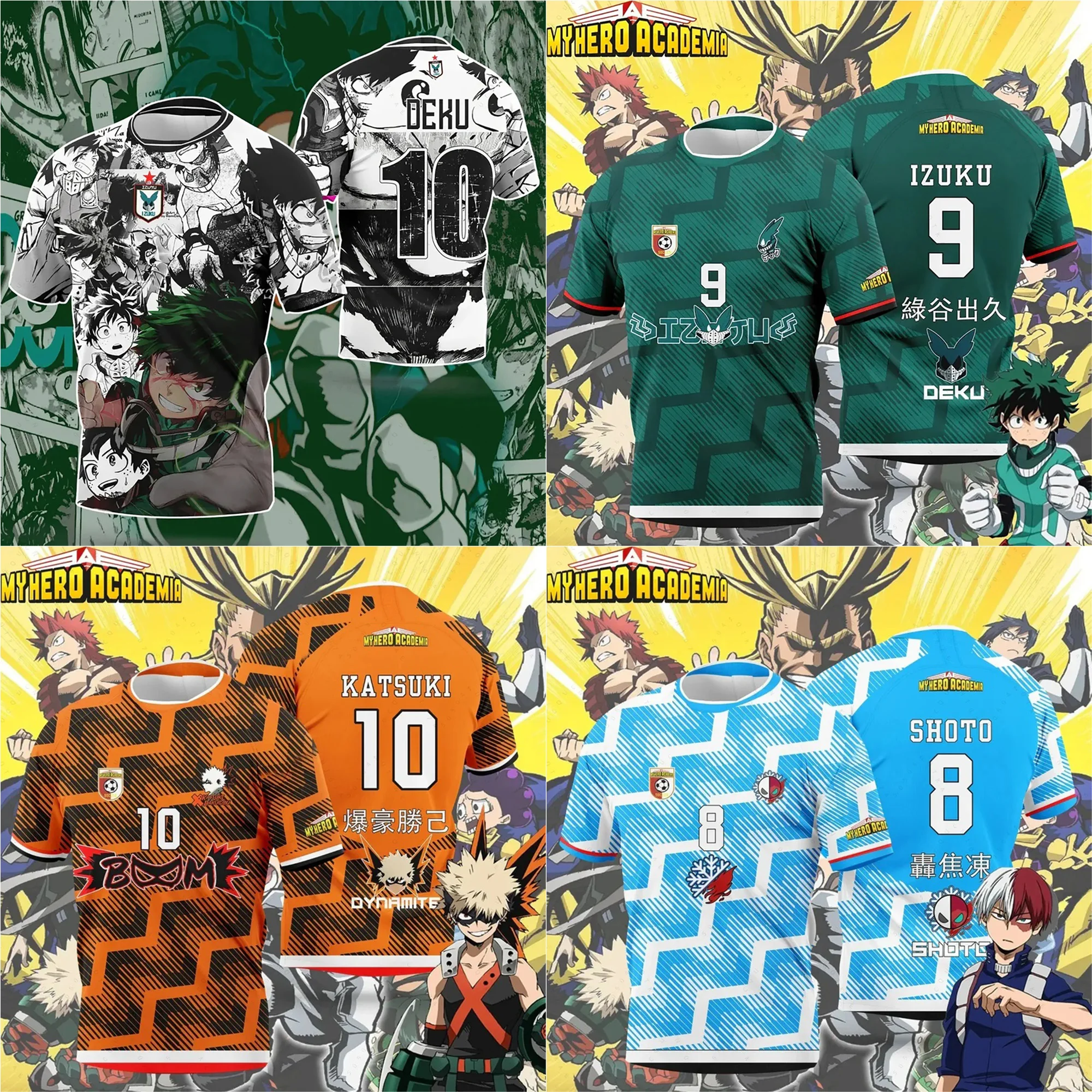 2026 New My Hero Academia Katsuki Bakugo #10 Soccer Jersey Men's