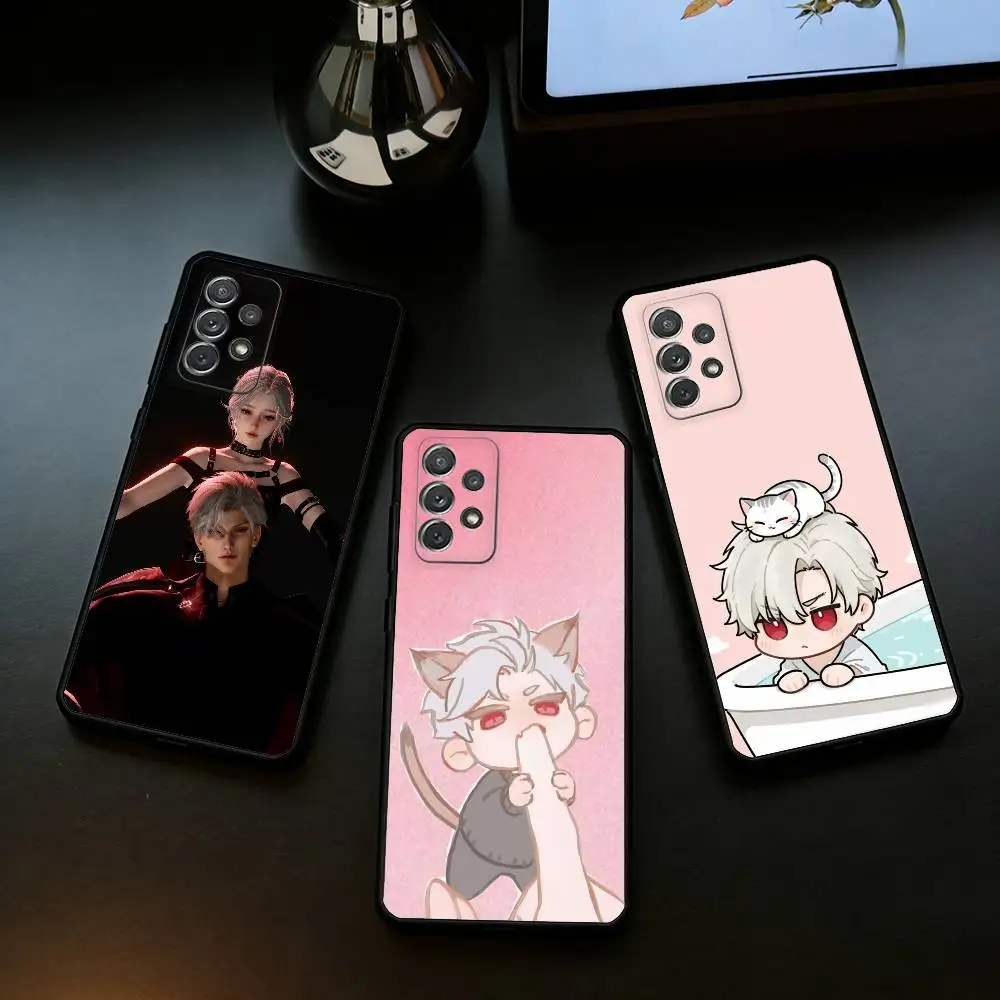

Sylus Love And Deep Space Phone Case For Samsung Galaxy A73,A72,A71,A70,A53,A52,A51,Soft Silicone Black Cover