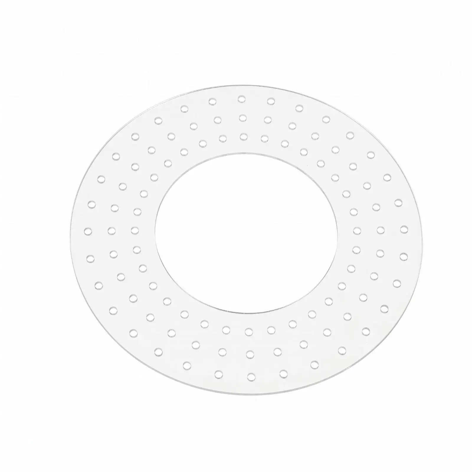 Translucent Acrylic Wreath Frame for Seasonal Decor Hanging Wreath Base with Evenly Spaced Holes for Floral Accents